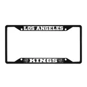 Fan Mats Los Angeles Kings Metal License Plate Frame Black Finish