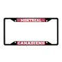 Fan Mats Montreal Canadiens Metal License Plate Frame Black Finish