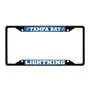 Fan Mats Tampa Bay Lightning Metal License Plate Frame Black Finish