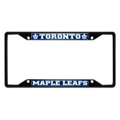 Fan Mats Toronto Maple Leafs Metal License Plate Frame Black Finish