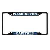 Fan Mats Washington Capitals Metal License Plate Frame Black Finish