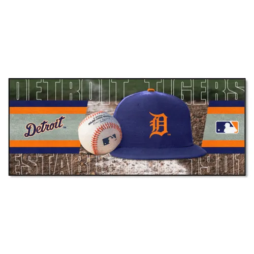 Fan Mats Detroit Tigers Baseball Runner Rug - 30In. X 72In.