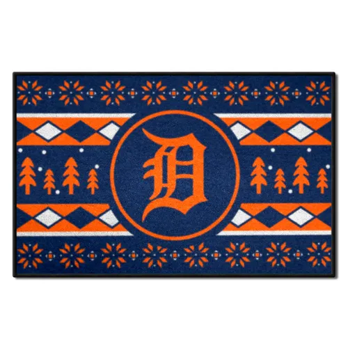 Fan Mats Detroit Tigers Holiday Sweater Starter Accent Rug - 19In. X 30In.