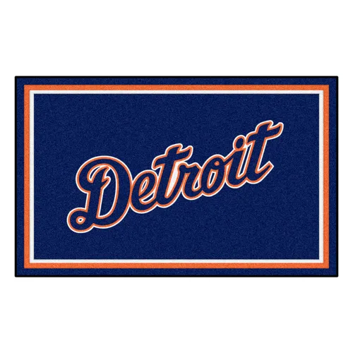 Fan Mats Detroit Tigers 4Ft. X 6Ft. Plush Area Rug