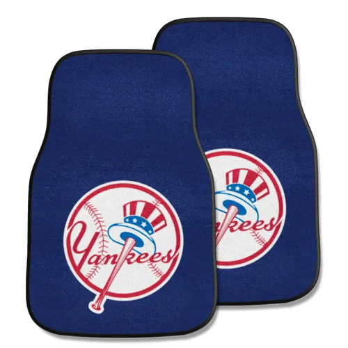 Fan Mats New York Yankees Carpet Car Mat Set - 2 Pieces