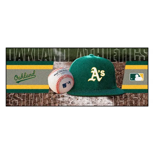 Fan Mats Oakland Athletics Baseball Runner Rug - 30In. X 72In.