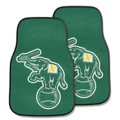 Fan Mats Oakland Athletics Carpet Car Mat Set - 2 Pieces