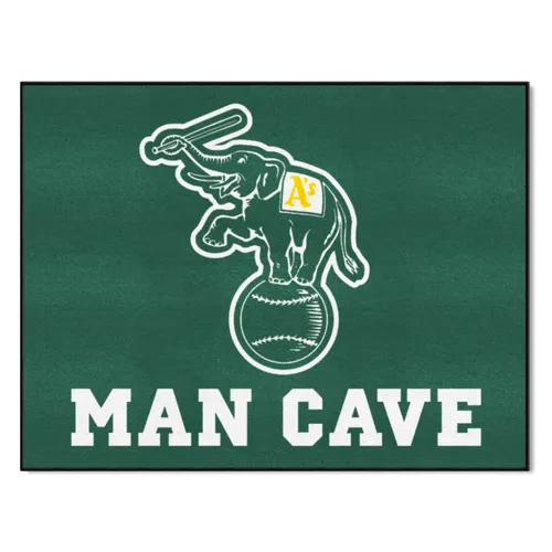 Fan Mats Oakland Athletics Man Cave All-Star Rug - 34 In. X 42.5 In.