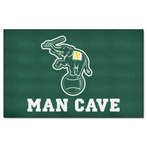 Fan Mats Oakland Athletics Man Cave Ultimat Rug - 5Ft. X 8Ft.