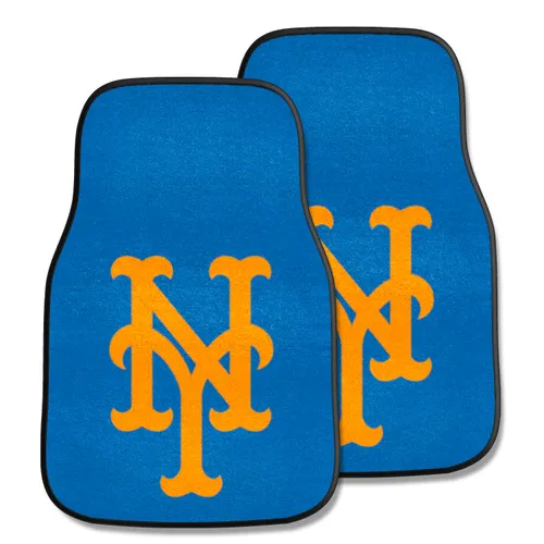 Fan Mats New York Mets Carpet Car Mat Set - 2 Pieces