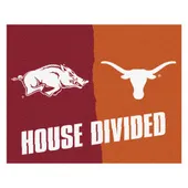 Fan Mats Arkansas / Texas House Divided Rug - 34 In. X 42.5 In.