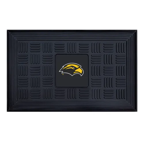 Fan Mats Southern Miss Golden Eagles Heavy Duty Vinyl Medallion Door Mat - 19.5In. X 31In.