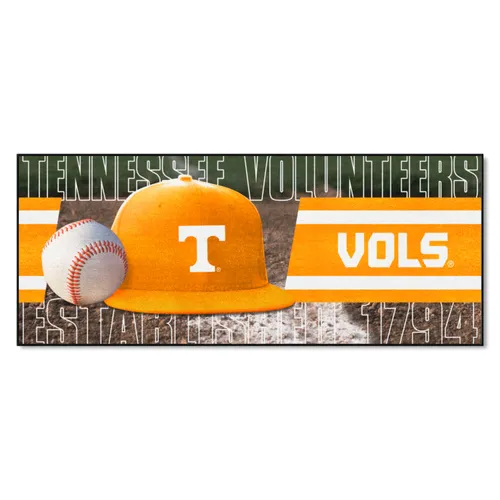 Fan Mats Tennessee Volunteers Baseball Runner Rug - 30In. X 72In.