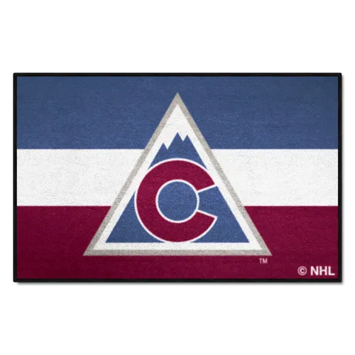 Fan Mats Colorado Avalanche Starter Accent Rug - 19In. X 30In. Uniform Alternate Design