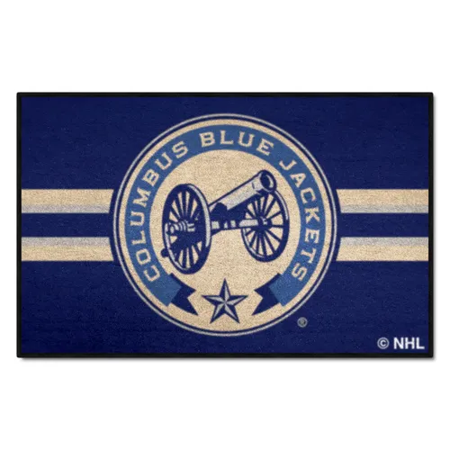 Fan Mats Columbus Blue Jackets Starter Accent Rug - 19In. X 30In. Uniform Alternate Design