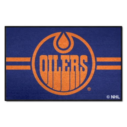 Fan Mats Edmonton Oilers Starter Accent Rug - 19In. X 30In. Uniform Alternate Design