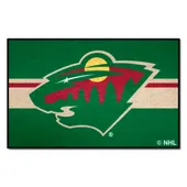 Fan Mats Minnesota Wild Starter Accent Rug - 19In. X 30In. Uniform Alternate Design