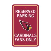 Fan Mats Arizona Cardinals Team Color Reserved Parking Sign Decor 18In. X 11.5In. Lightweight