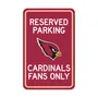 Fan Mats Arizona Cardinals Team Color Reserved Parking Sign Decor 18In. X 11.5In. Lightweight