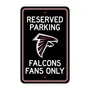 Fan Mats Atlanta Falcons Team Color Reserved Parking Sign Decor 18In. X 11.5In. Lightweight