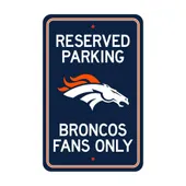 Fan Mats Denver Broncos Team Color Reserved Parking Sign Decor 18In. X 11.5In. Lightweight