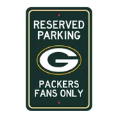 Fan Mats Green Bay Packers Team Color Reserved Parking Sign Decor 18In. X 11.5In. Lightweight