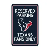 Fan Mats Houston Texans Team Color Reserved Parking Sign Decor 18In. X 11.5In. Lightweight