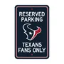 Fan Mats Houston Texans Team Color Reserved Parking Sign Decor 18In. X 11.5In. Lightweight