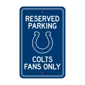 Fan Mats Indianapolis Colts Team Color Reserved Parking Sign Decor 18In. X 11.5In. Lightweight