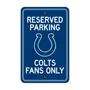 Fan Mats Indianapolis Colts Team Color Reserved Parking Sign Decor 18In. X 11.5In. Lightweight