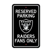 Fan Mats Las Vegas Raiders Team Color Reserved Parking Sign Decor 18In. X 11.5In. Lightweight