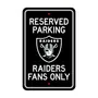 Fan Mats Las Vegas Raiders Team Color Reserved Parking Sign Decor 18In. X 11.5In. Lightweight
