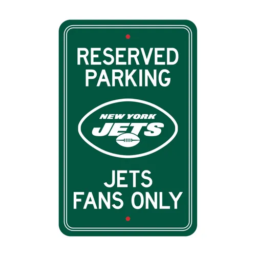 Fan Mats New York Jets Team Color Reserved Parking Sign Decor 18In. X 11.5In. Lightweight