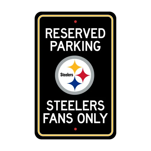 Fan Mats Pittsburgh Steelers Team Color Reserved Parking Sign Decor 18In. X 11.5In. Lightweight