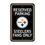 Fan Mats Pittsburgh Steelers Team Color Reserved Parking Sign Decor 18In. X 11.5In. Lightweight