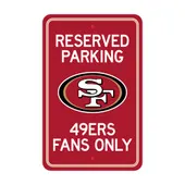 Fan Mats San Francisco 49Ers Team Color Reserved Parking Sign Decor 18In. X 11.5In. Lightweight