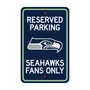 Fan Mats Seattle Seahawks Team Color Reserved Parking Sign Decor 18In. X 11.5In. Lightweight