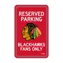 Fan Mats Chicago Blackhawks Team Color Reserved Parking Sign Decor 18In. X 11.5In. Lightweight