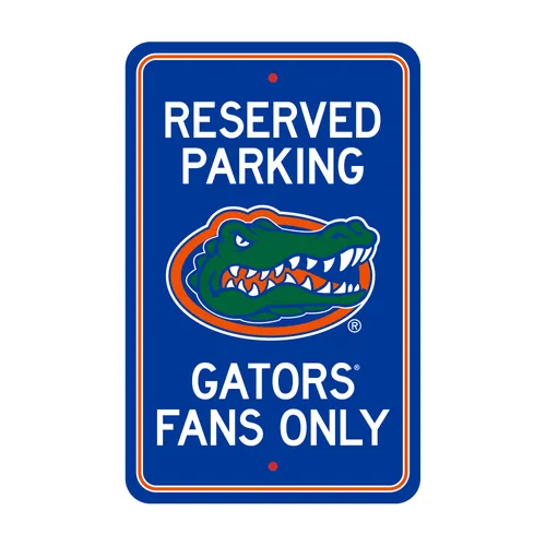 Fan Mats Florida Gators Team Color Reserved Parking Sign Decor 18In. X 11.5In. Lightweight