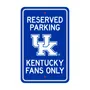 Fan Mats Kentucky Wildcats Team Color Reserved Parking Sign Decor 18In. X 11.5In. Lightweight