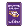 Fan Mats Lsu Tigers Team Color Reserved Parking Sign Decor 18In. X 11.5In. Lightweight