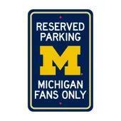 Fan Mats Michigan Wolverines Team Color Reserved Parking Sign Decor 18In. X 11.5In. Lightweight