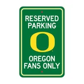 Fan Mats Oregon Ducks Team Color Reserved Parking Sign Decor 18In. X 11.5In. Lightweight