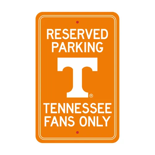 Fan Mats Tennessee Volunteers Team Color Reserved Parking Sign Decor 18In. X 11.5In. Lightweight