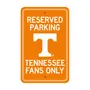 Fan Mats Tennessee Volunteers Team Color Reserved Parking Sign Decor 18In. X 11.5In. Lightweight