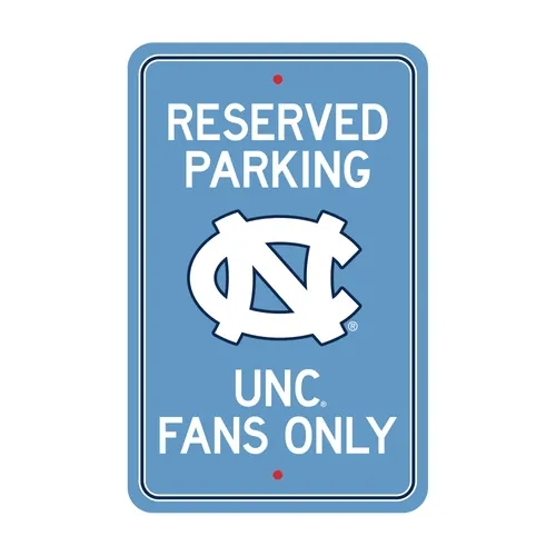 Fan Mats North Carolina Tar Heels Team Color Reserved Parking Sign Decor 18In. X 11.5In. Lightweight