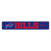 Fan Mats Buffalo Bills Team Color Street Sign Decor 4In. X 24In. Lightweight