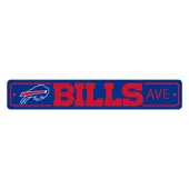 Fan Mats Buffalo Bills Team Color Street Sign Decor 4In. X 24In. Lightweight