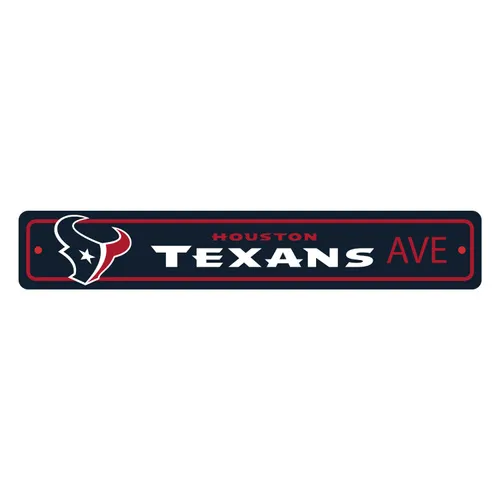 Fan Mats Houston Texans Team Color Street Sign Decor 4In. X 24In. Lightweight