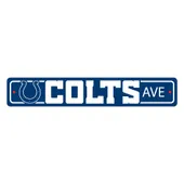 Fan Mats Indianapolis Colts Team Color Street Sign Decor 4In. X 24In. Lightweight